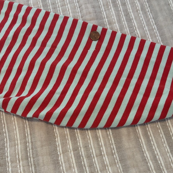 Free People Striped Red and Cream Sweatshirt - Picture 7 of 8